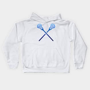 Lacrosse Stick Dark Blue Kids Hoodie